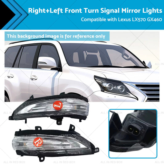 RightLeft Front Turn Signal Mirror Lights Suitable for Lexus 13-20 GX460 LX570-0