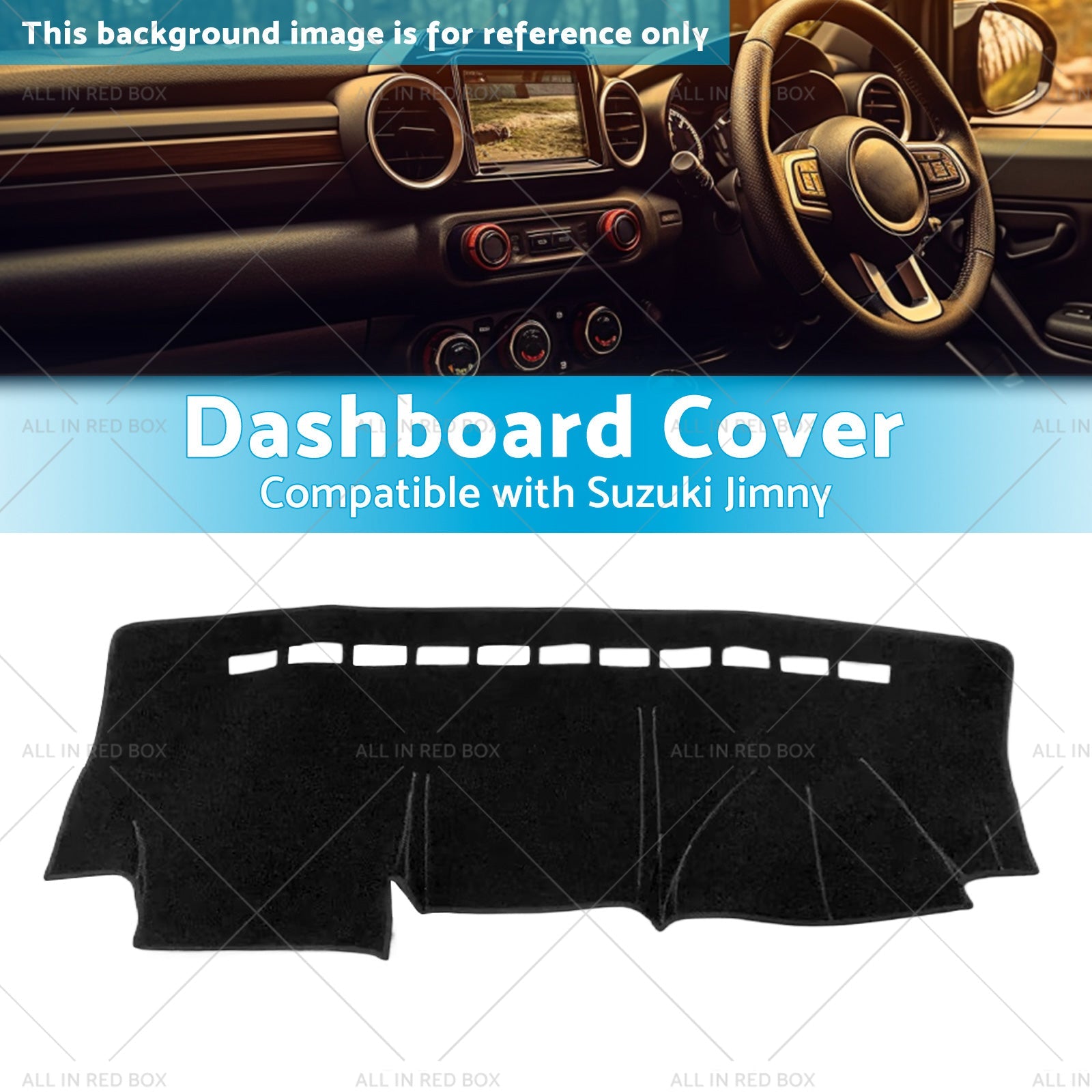 RHD Dashmat Dash Mat For Suzuki Jimny 1998-2018 Dashboard Cover Non-slip-2