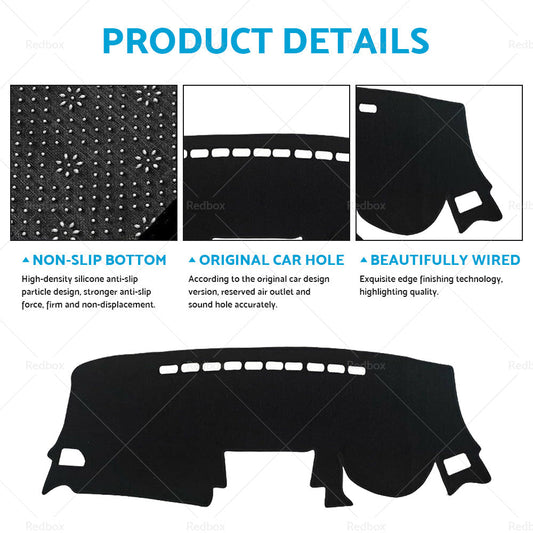 Non-Slip Dash Mat For Mazda BT-50 3. 2L UTE 2011-2021 Dashboard Cover Black-1