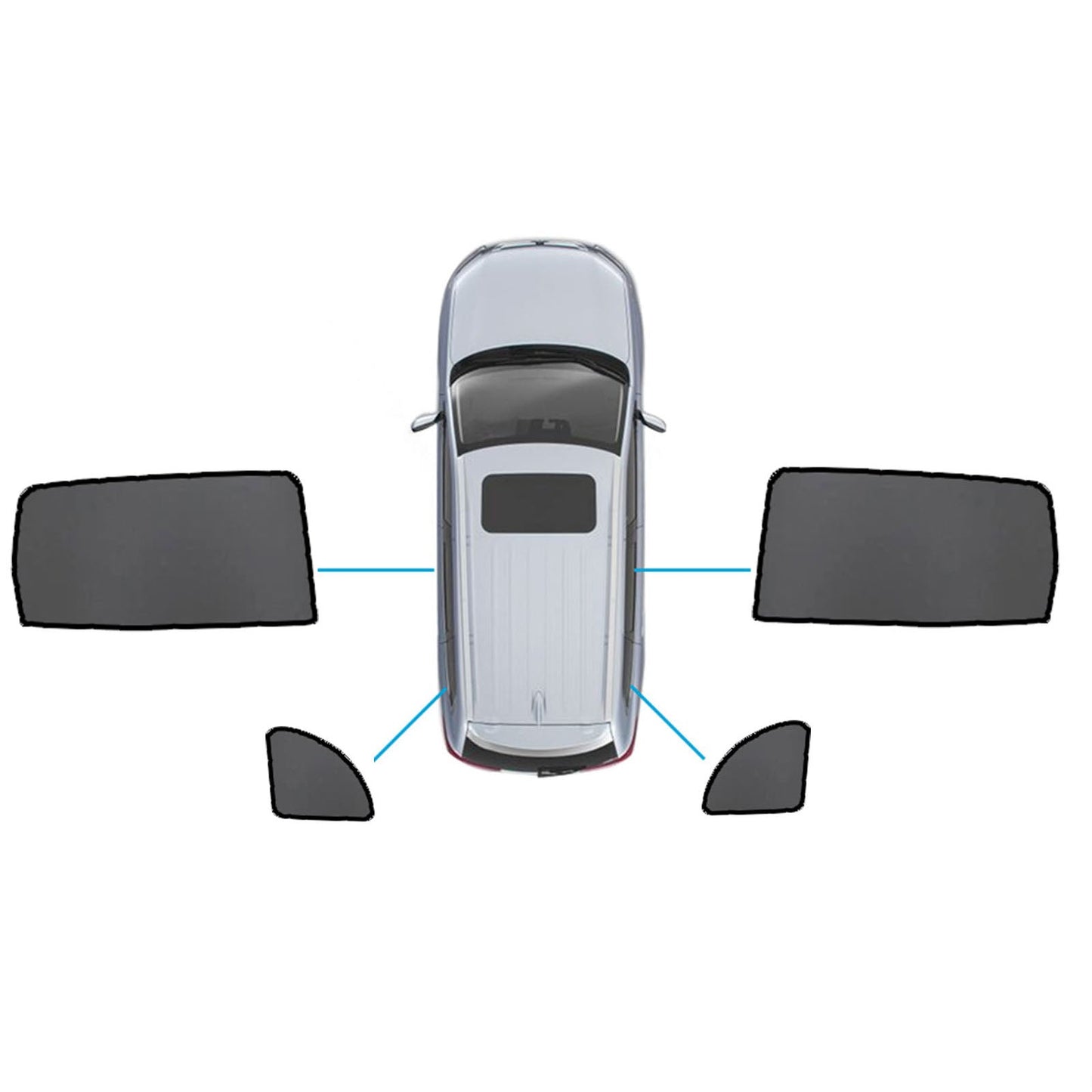 Magnetic Sun Shades Suitable for Mercedes Benz GLB X247 20+  Windows Sun Blind-8