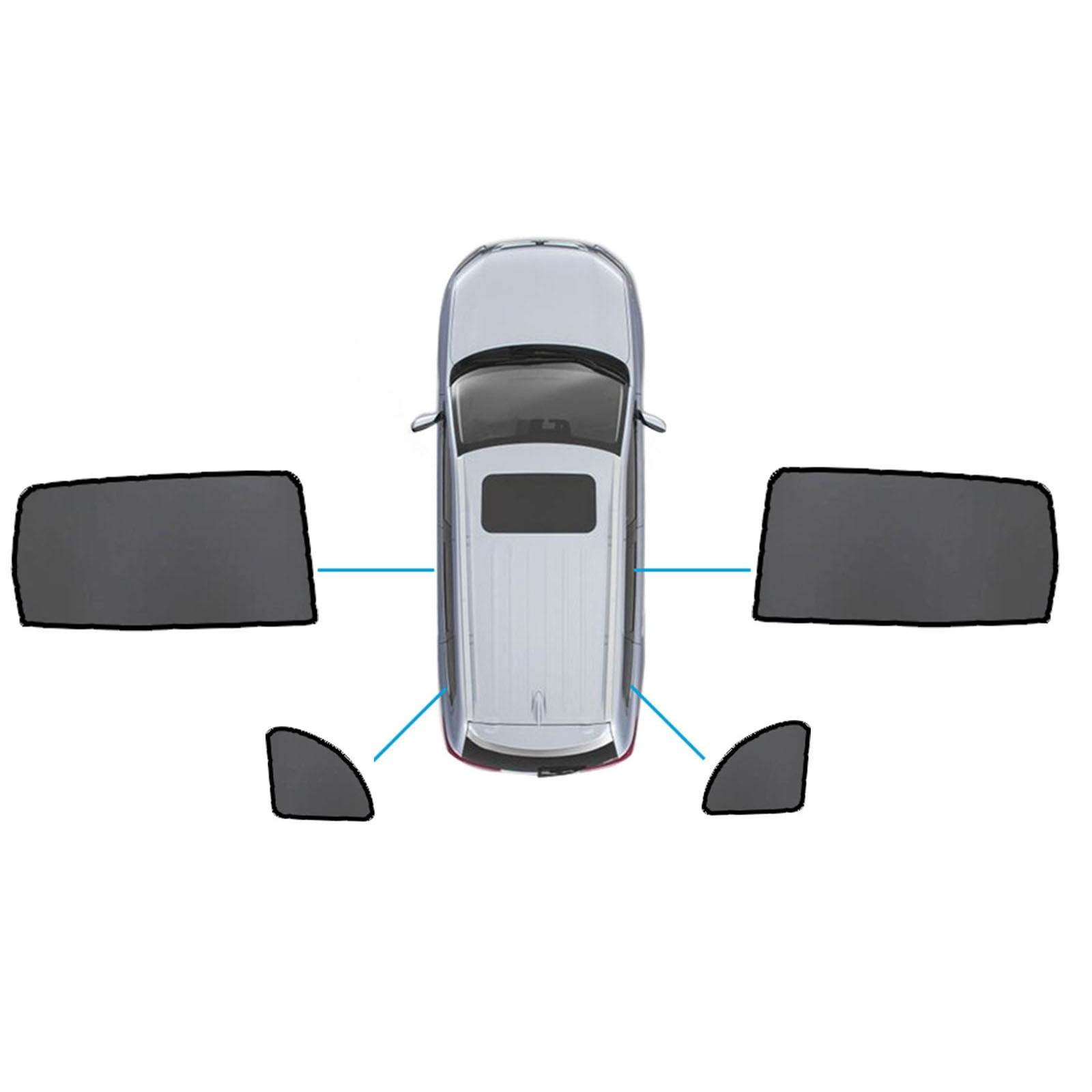 Magnetic Sun Shades Suitable for Mercedes Benz GLB X247 20+  Windows Sun Blind-3