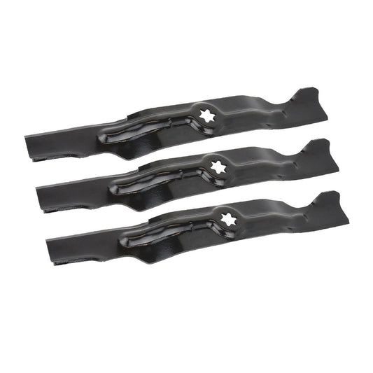 3x Blades Suitable For 50 Inch Cub Cadet MTD Ride On Mower 742-04053 942-04053B-0