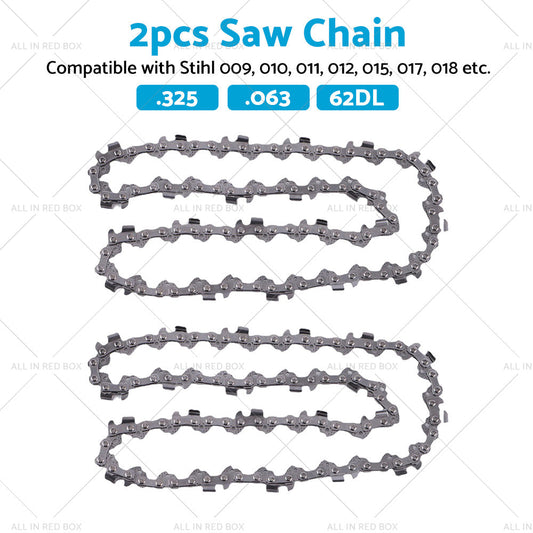 2PCS Pro Chainsaw Chain 62DL 325 063 Semi Chisel Suitable for Stihl MS230C MS250-1