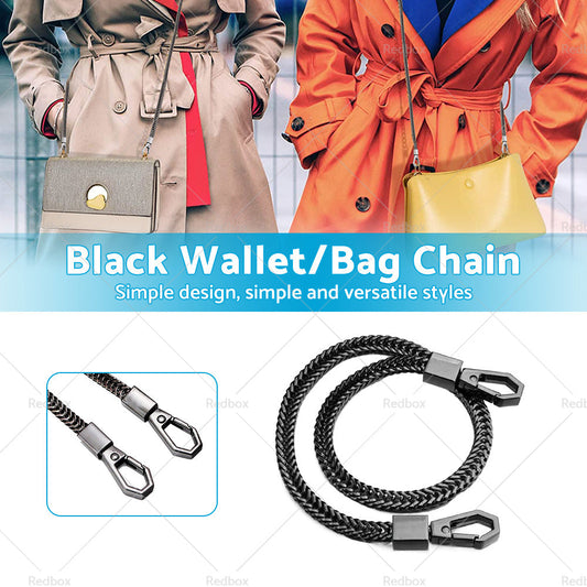 NEW Alloy Black Link Biker Trucker Punk Wallet Chain 16inch 40cm Long-1
