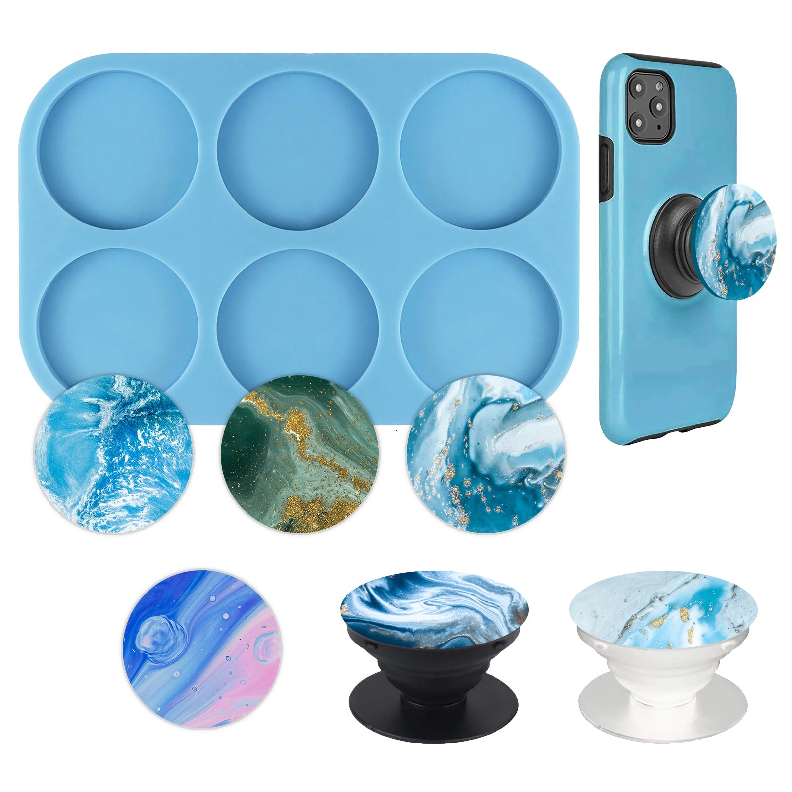 Snowflake Silicone Pendant Mold Making Jewelry Resin Necklace Mould Craft DIY 3D-56