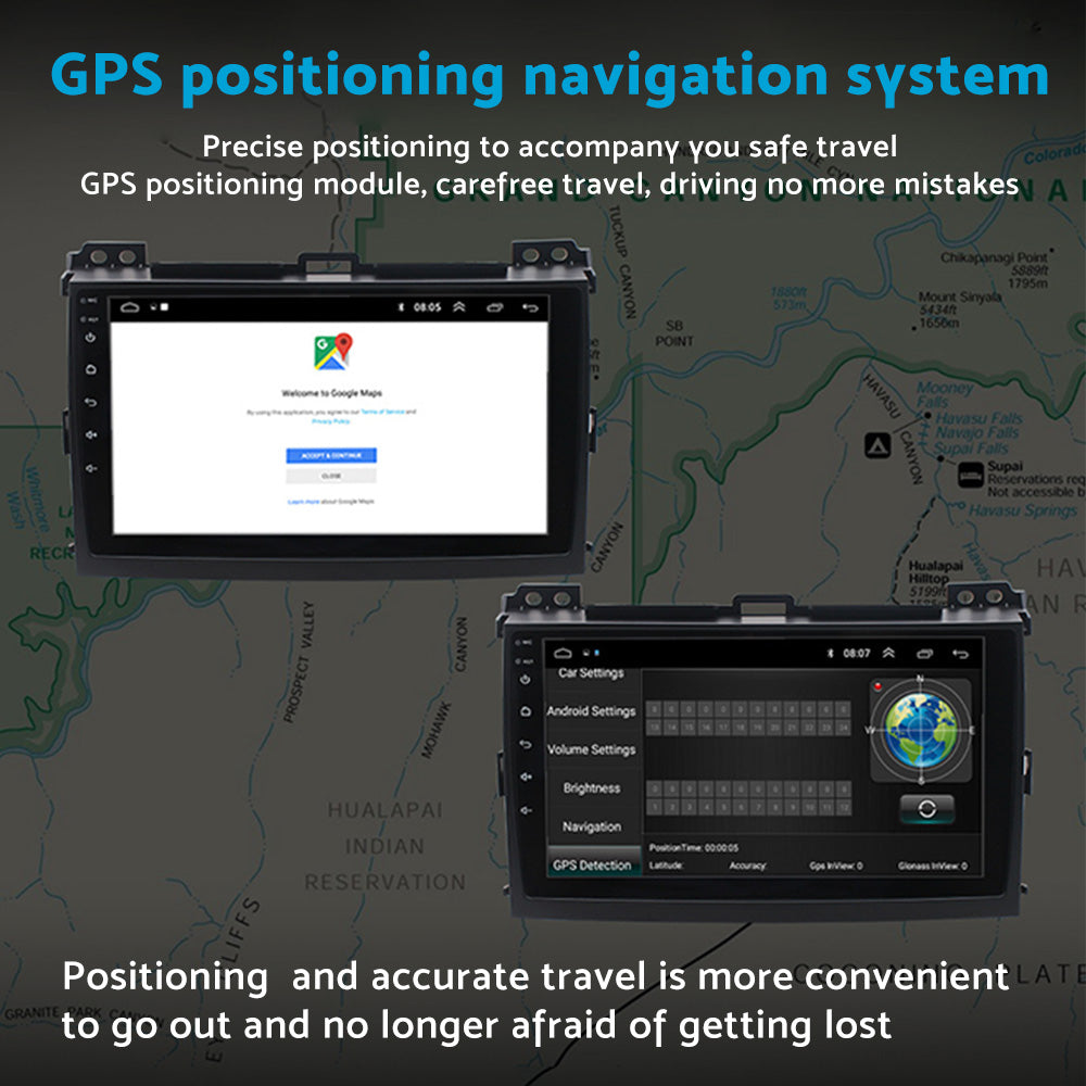 32GB Android 11 Carplay Radio Stereo GPS Navi DSP Suitable For Toyota Prado 120-2