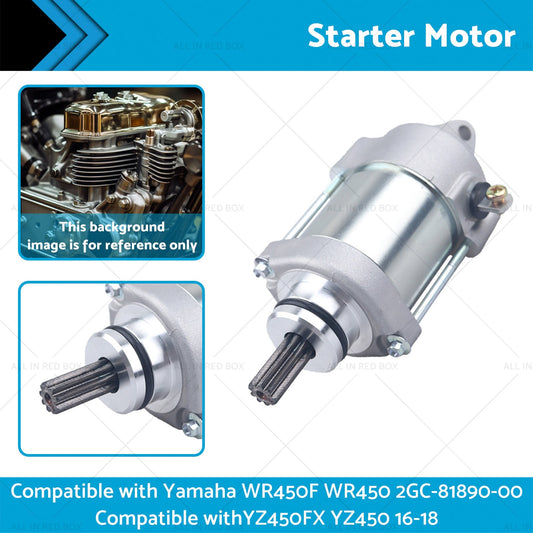 Starter Motor Suitable for Yamaha WR450F 2GC-81890-00 YZ450FX YZ450 16-18 WR450-1
