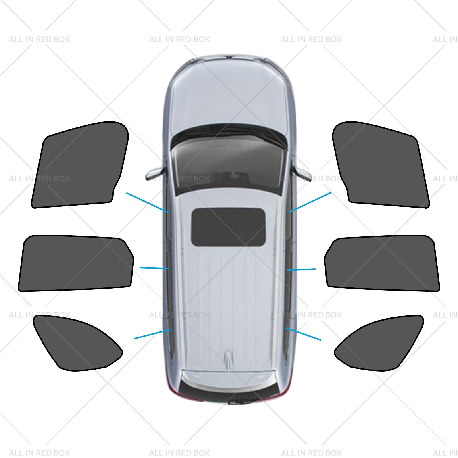 2x Car Window Sun Shades Suitable for Mazda CX-9 CX9 16-25 UVA&UVB Protection-5