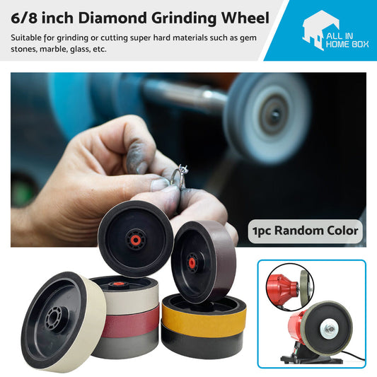 SOFT DIAMOND RESIN WHEELS 8  x 2  inch best quality Lapidary diamond tool SALE-1