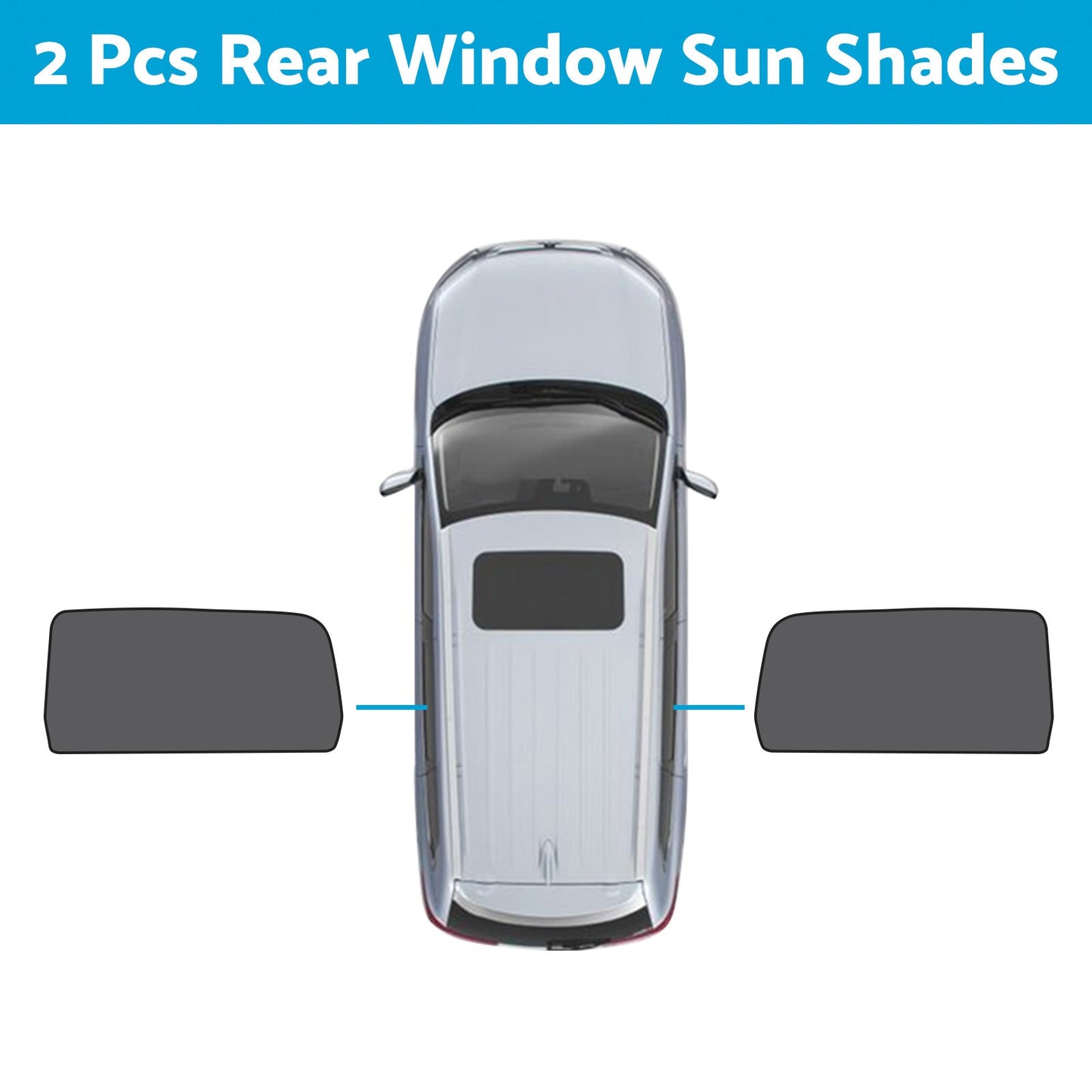 Front Rear Port Window Magnetic Mesh Sun Shade Suitable For Jeep Grand Cherokee-6