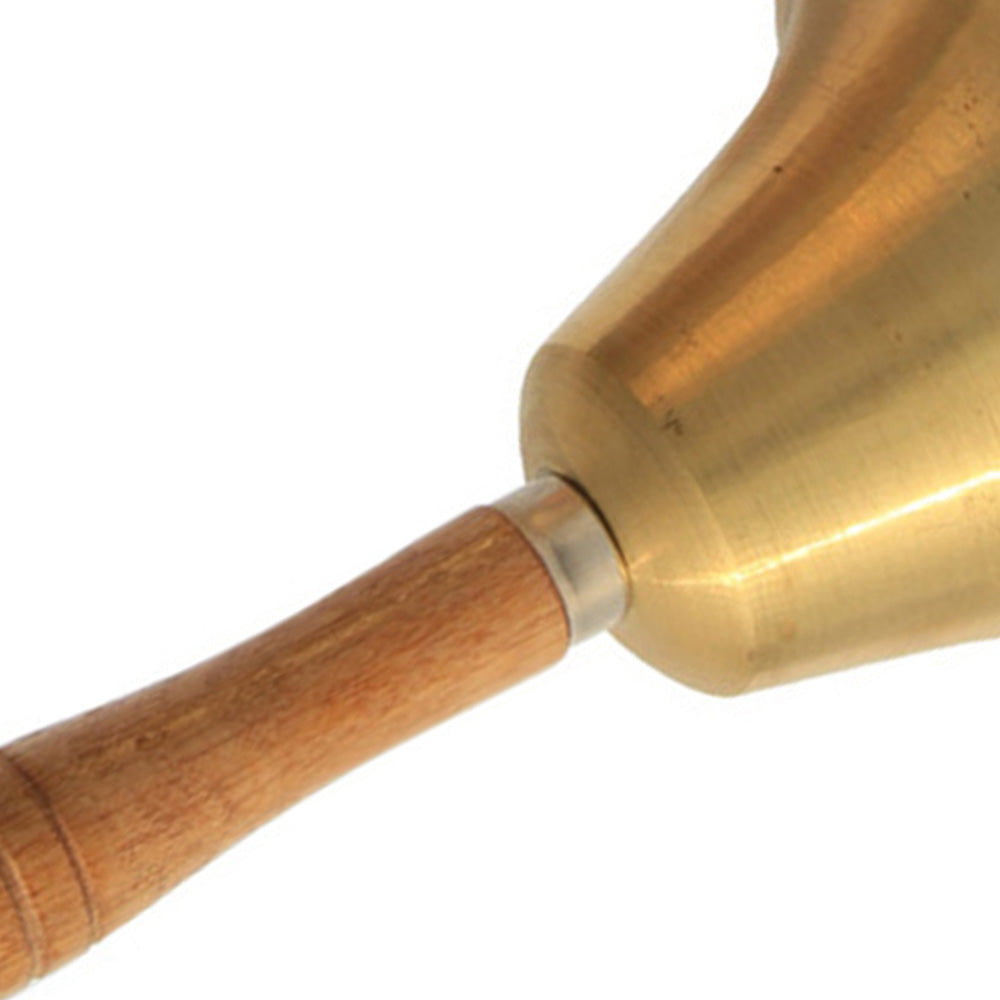 Brass Hand Bell Loud Call Bell Handbell Desk Ringbell for Wedding Festival-3