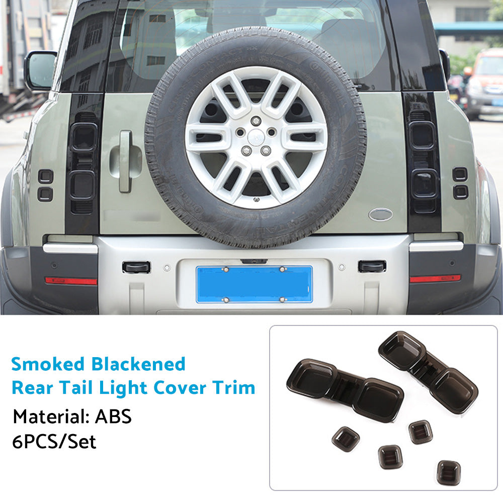 Smoked Blackened Tail Light Cover Suitable For Land Rover Defender 90 110 20-22-3