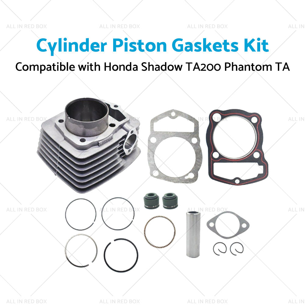 Cylinder Piston Gaskets Kit 63. 5mm Suitable For Honda 250ml ATC200 XL200 250cc-3