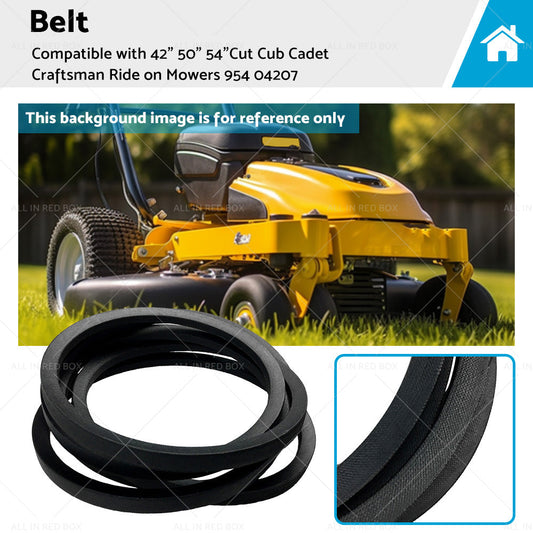 Belt Suitable For 42inch 50inch 54inchCut Cub Cadet Craftsman Ride on Mowers 954 04207-0