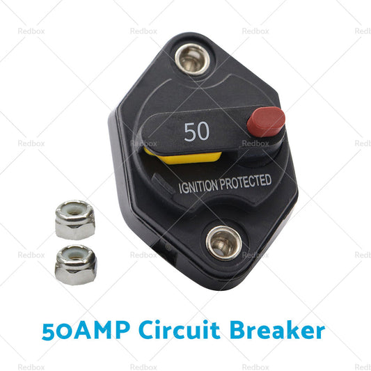 15/20/25/30/40/50A AMP Circuit Breaker Waterproof 12V 32V DC Manual Reset-10