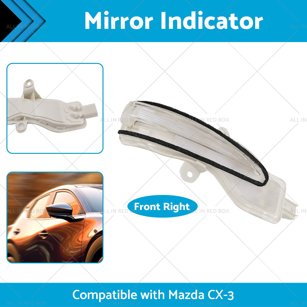 Right Side Mirror Light Indicator Blinker Suitable for Mazda CX3 CX-3 2015-2022-2