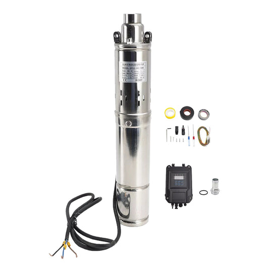 3in Deep Well Solar Bore Pump 72V 1.2KW Submersible MPPT Screw Type 180M-0