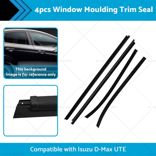Window Glass Seals 4 Door Weather Strip Suitable for  Isuzu D-Max 2012 - 2019-1