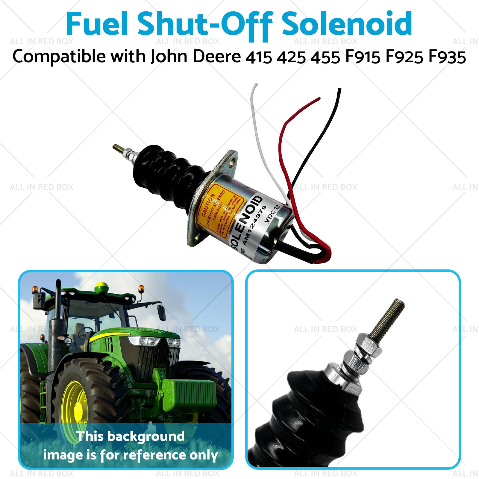 Fuel Shut off Solenoid Suitable for John Deere F915 F925 F935 415 425 455-2