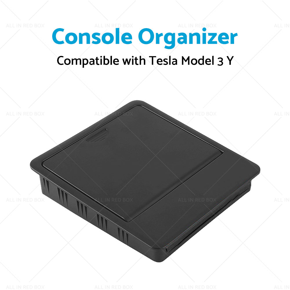 Console Organizer Tray Armrest Hidden Storage Box Suitable for Tesla Model 3 Y-3