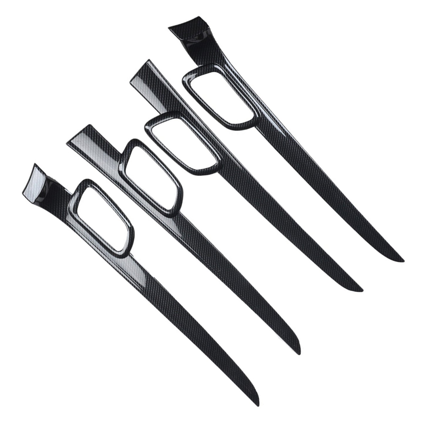 Carbon Fiber Door Handle Decor Cover Trim Strips Suitable For Jeep Grand Cherokee-4