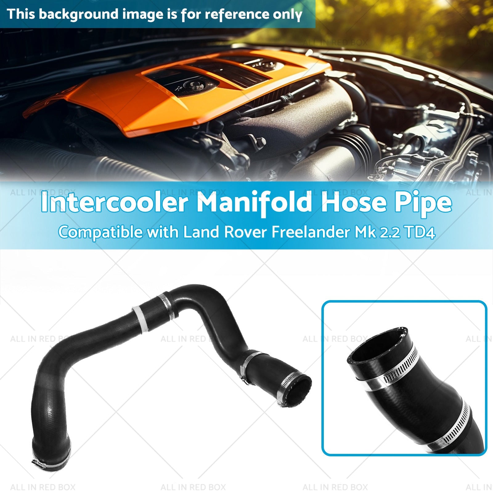 Intercooler Manifold Hose Pipe Suitable for Land Rover Freelander Mk TD4 06-14-2