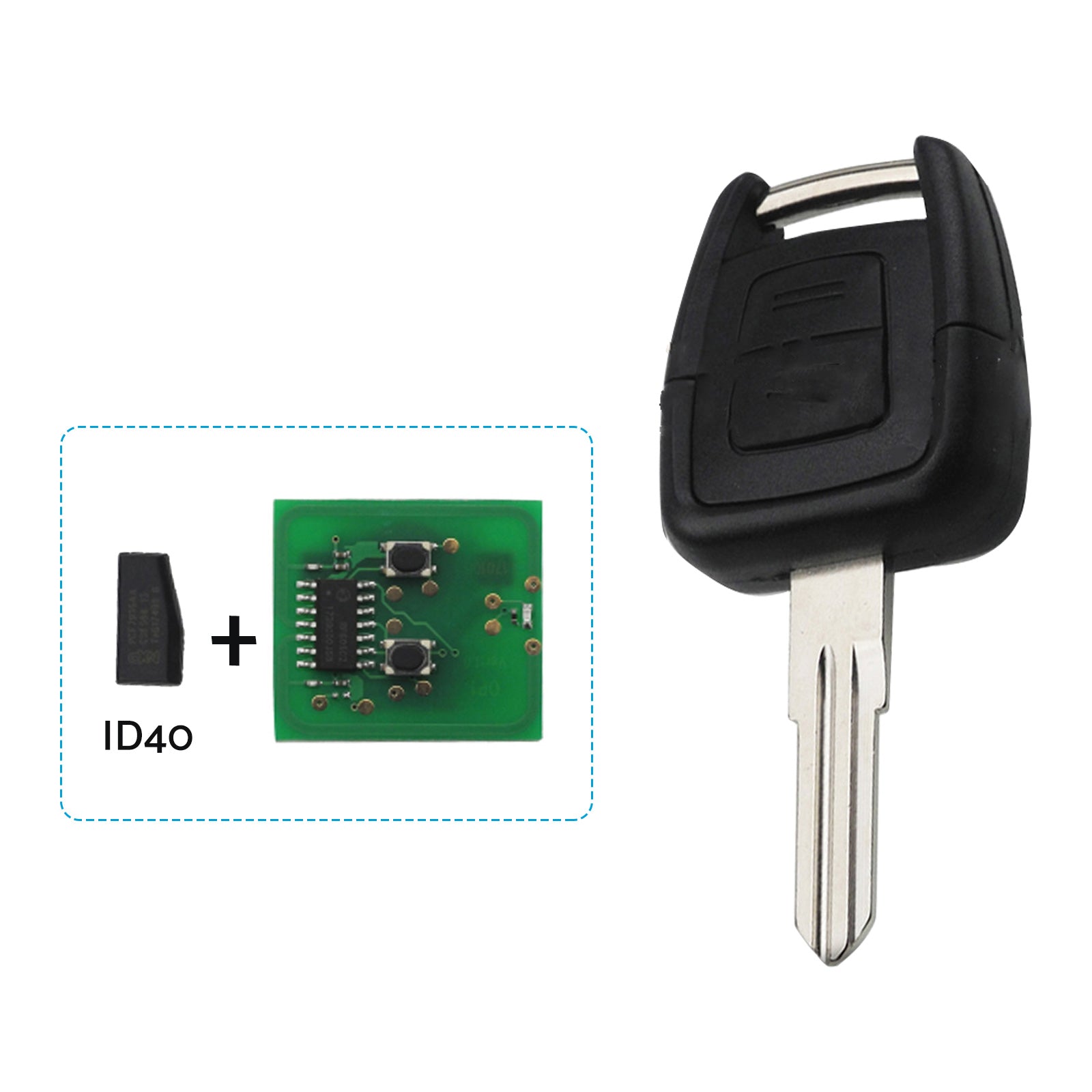 Complete Remote Key Suitable For Holden Astra TS 1998-2004 433MHz ID40 2 Buttons-4