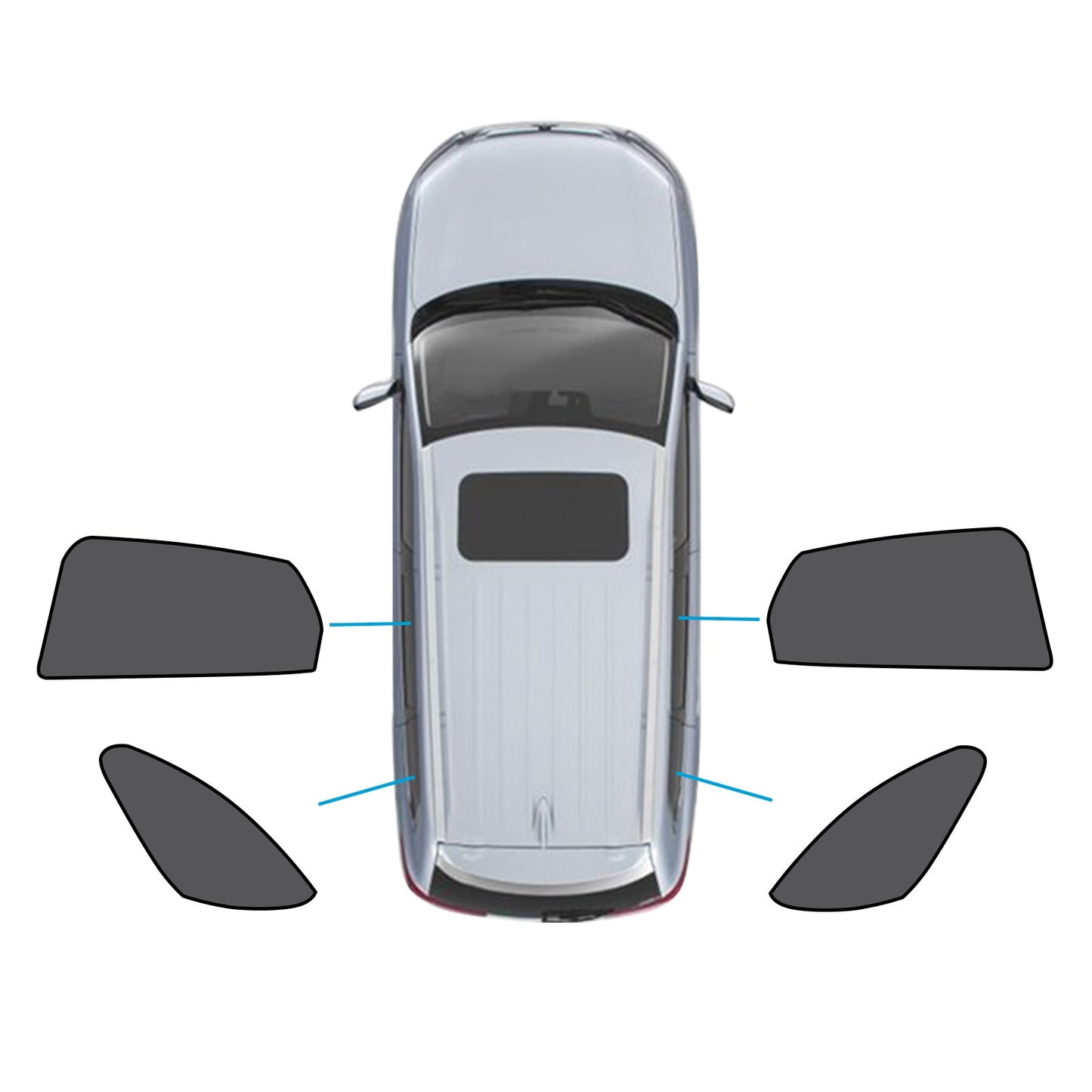 Rear&Triangular Magnetic Car Window Sun Shade Suitable for Mazda CX-3 15-Current-0