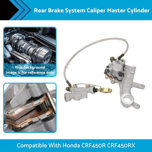 Rear Brake System Caliper Master Cylinder Suitable For Honda CRF450R CRF450RX-0