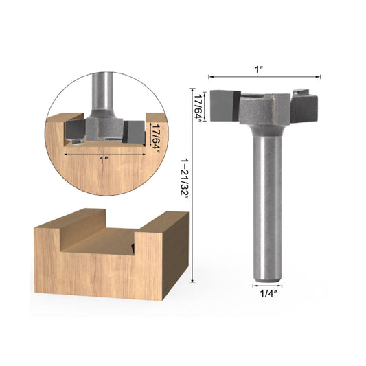 Spoilboard Surface Planing CNC Router Bit 1 or 4 inch  Shank Planer Surfacing Cleaning-1