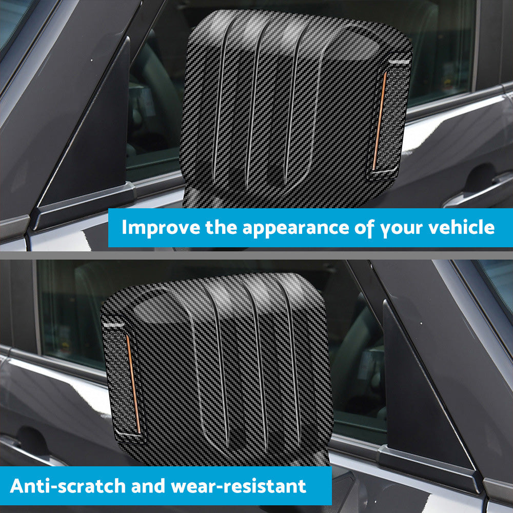 Rearview Mirror Cover Trim Suitable for LandCruiser Prado LC250 24+ Carbon Fiber-1