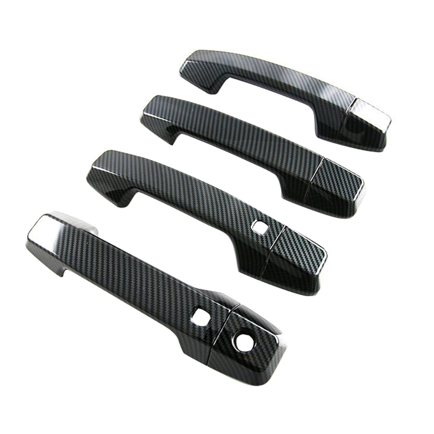 Side Door Handle Covers Suitable For Mitsubishi Triton L200 23-25 Carbon Fiber-2