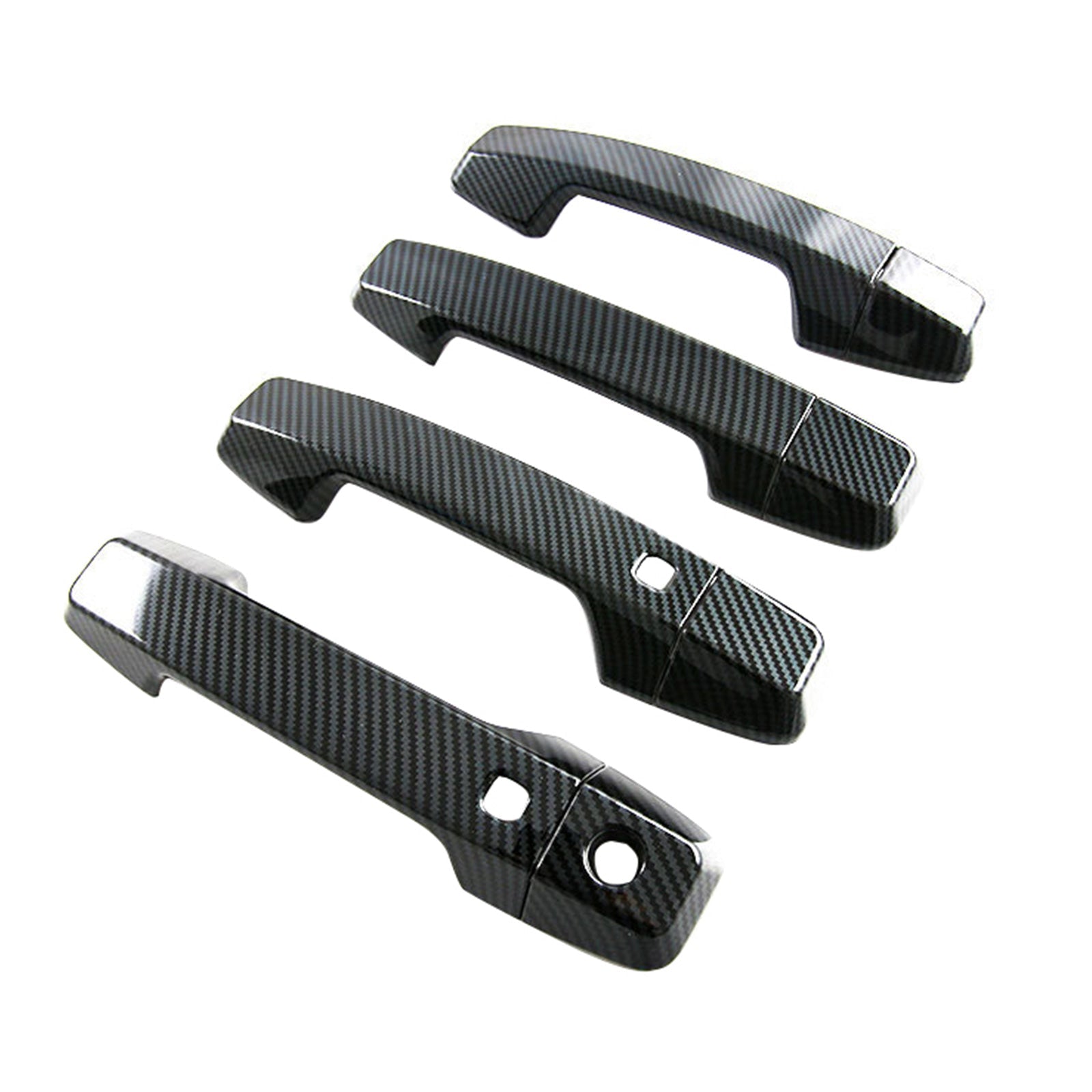 Side Door Handle Covers Suitable For Mitsubishi Triton L200 23-25 Carbon Fiber-2