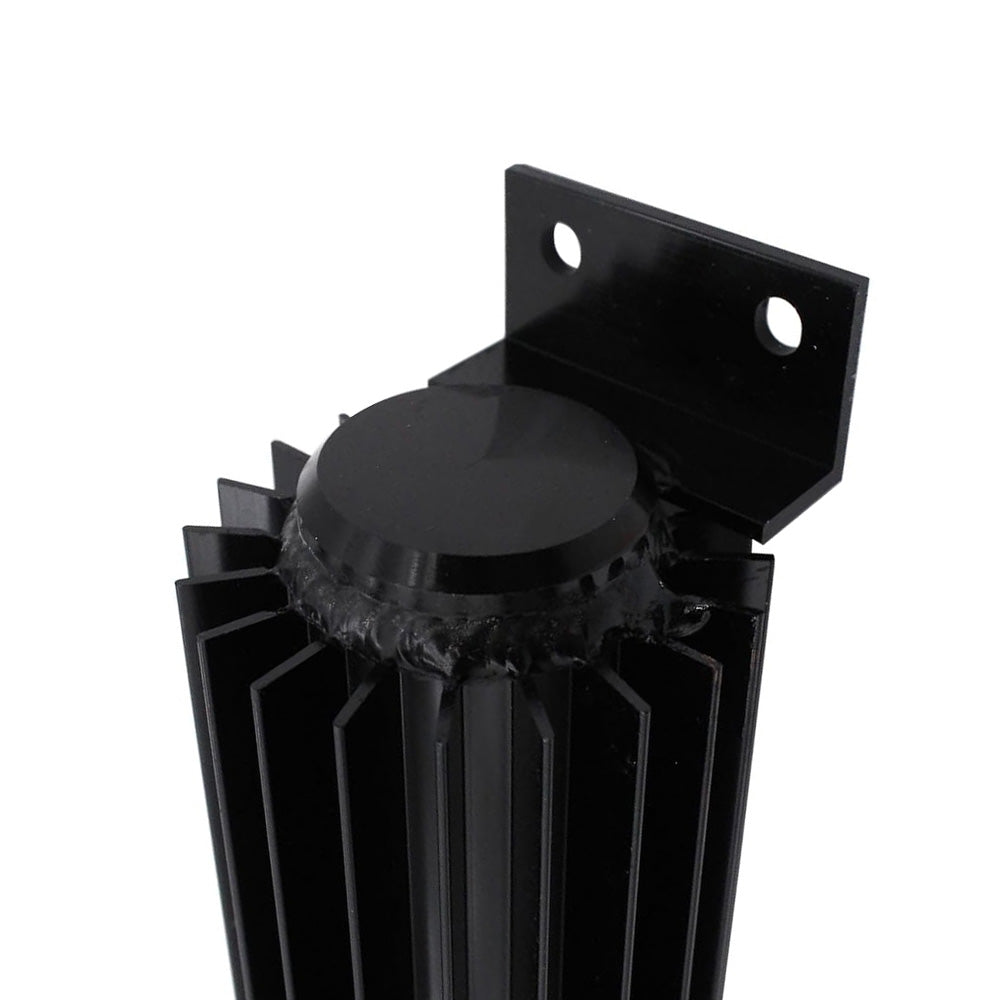 Oil Cooler Universal 12'' Aluminum Dual Pass Finned Transmission W Fittings SL-3