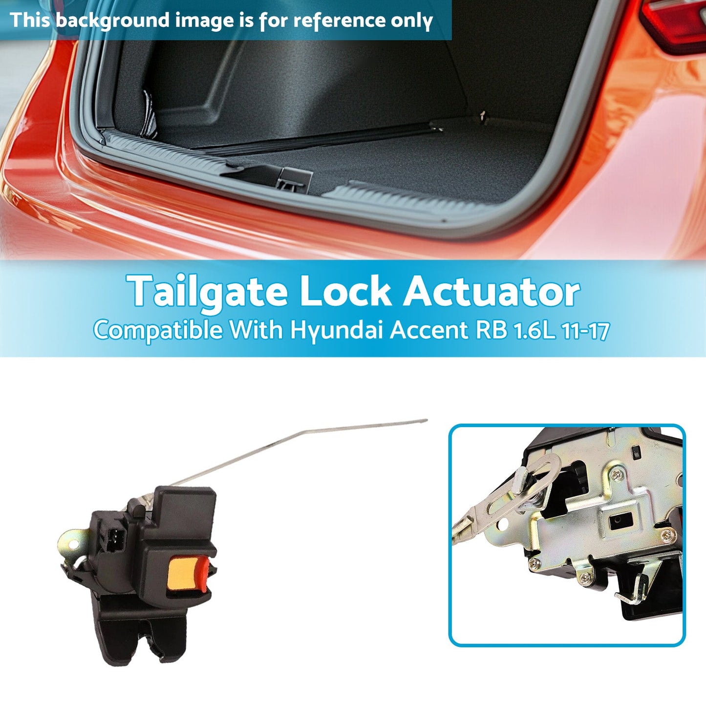 Tailgate Lock Actuator Suitable For Hyundai Accent RB Sedan 1.6 Petrol 2011-2017-2