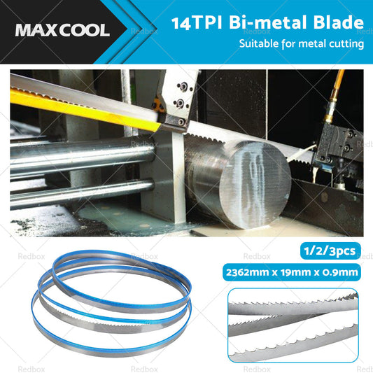 Suitable for METAL CUTTING BI METAL BIMETAL BAND SAW BANDSAW BLADE 2362mm x19mm x 14 TPI-0