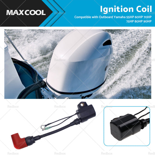 Suitable for Outboard Yamaha 55HP 60HP 70HP 75HP 80HP 90HP Ignition Coil-0