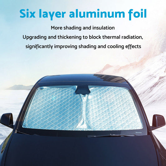 6 Layer WindScreen Sun Shade Suitable For Mitsubishi Triton 15-24 UV Protection-1
