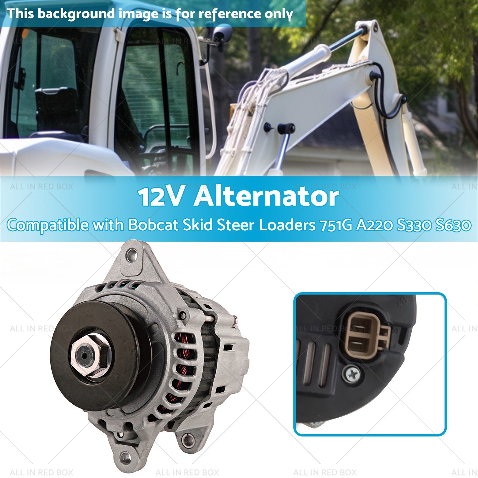 12V Alternator for Bobcat Skid Steer Loaders 751G A220 S330 S630 6675292,6678205-2