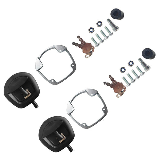 2x Whale Tail T Handle Compression Lock Latch Suitable For Ute Canopy Trailer Toolbox-1