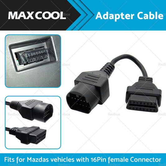 For Mazda 17 Pin to 16 Pin Female OBD2 Car Diagnostic Connector Adapter Cable-1
