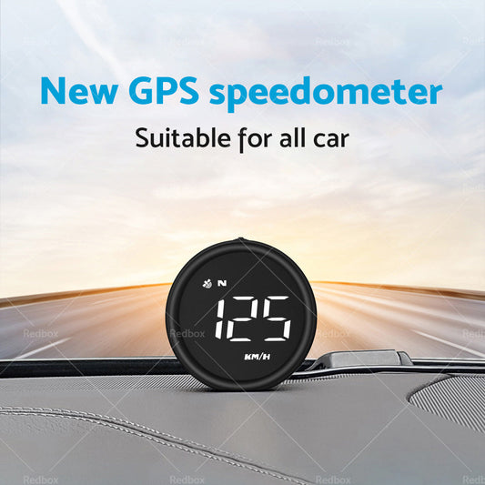 Car Digital Speedometer GPS Head Up Display MPH or KM Overspeed Tired Warning Alarm-1