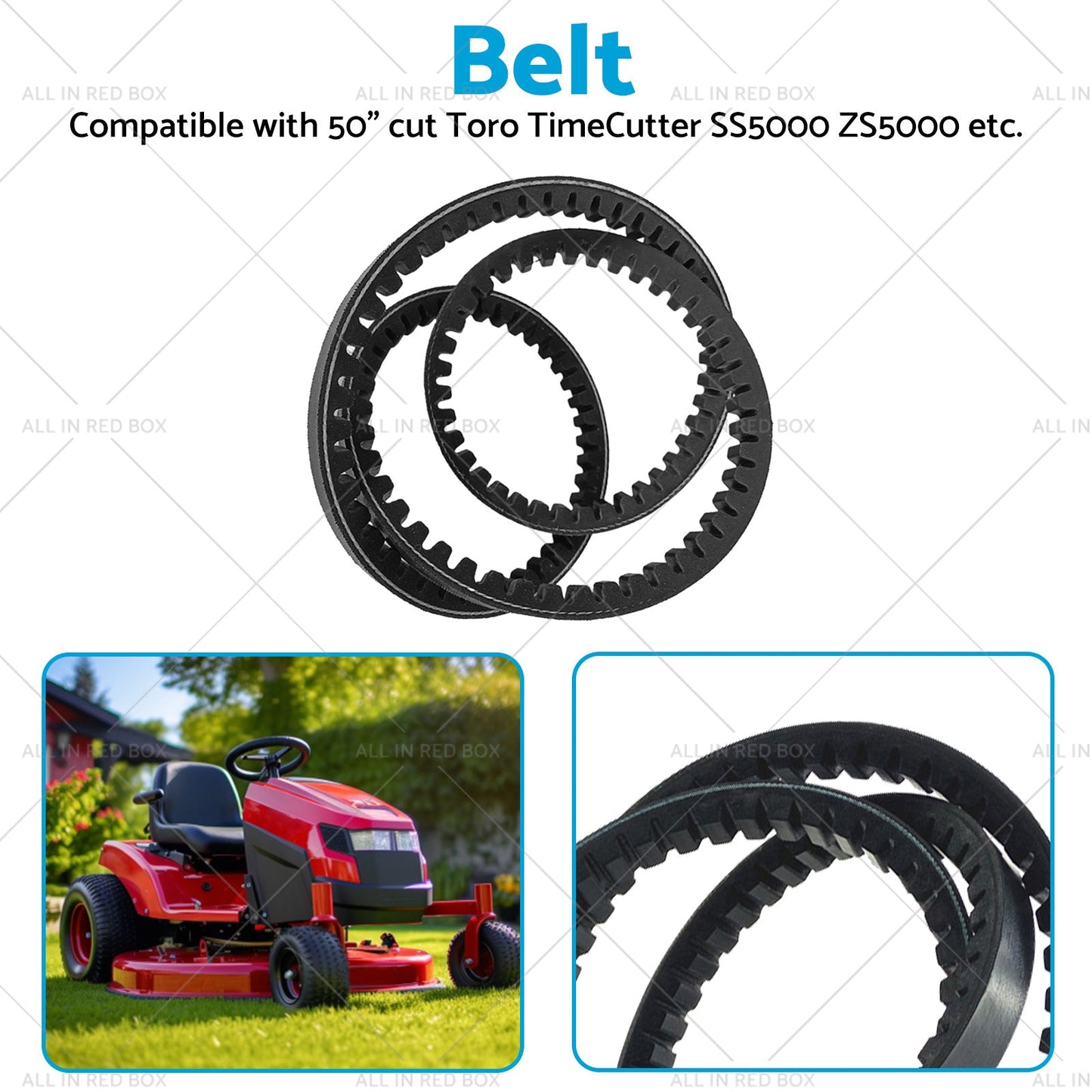 Suitable for Toro Pump Belt TimeCutter ZS5000, SS5000, SS5060 and MX5060 1193321-3