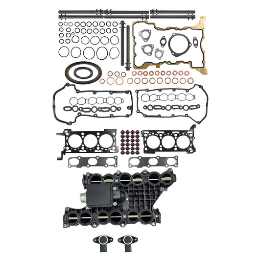 Cylinder Head Gasket Kit + Intake Swirl Motor Suitable for Jeep Cherokee 11-23-1