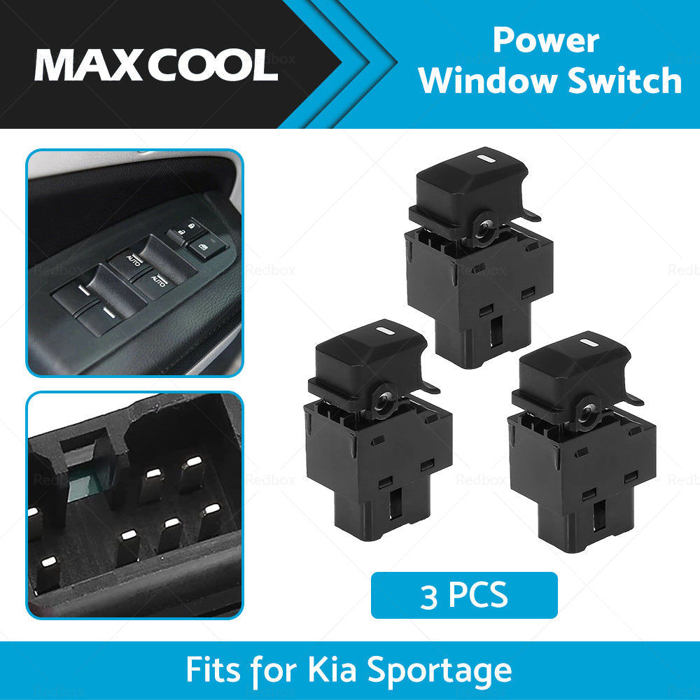 3x Passenger Side Power Window Switch 93580-3W000 Fit For Kia Sportage 2010-2015-2