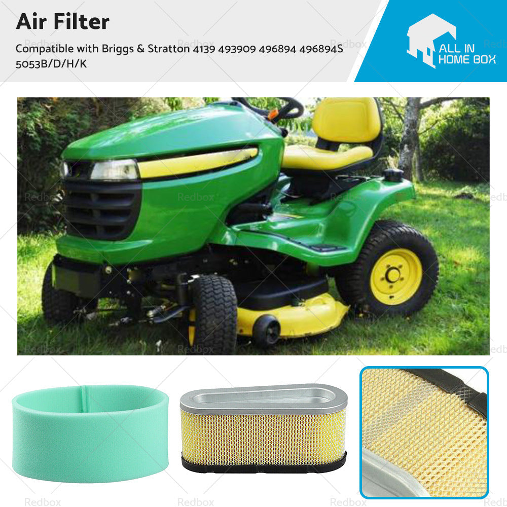 Air Filter Suitable For Briggs  and  Stratton 4139 493909 496894 496894S 5053B or D or H or K-0