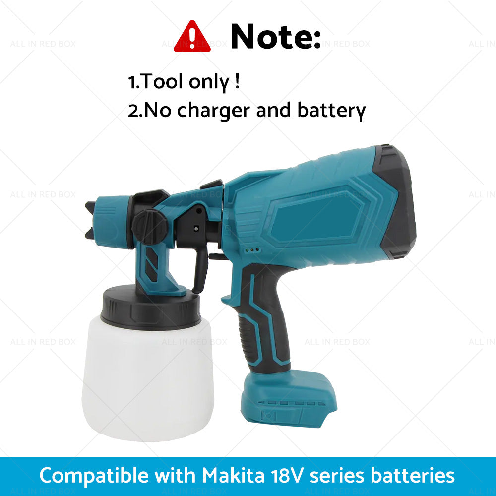 Electric Spray Gun Cordless Paint Airless Sprayer Suitable For Makita Battery-1