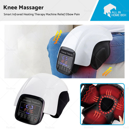 Electric Knee Massager Smart Infrared Heating Therapy Machine Relief Elbow Pain-0
