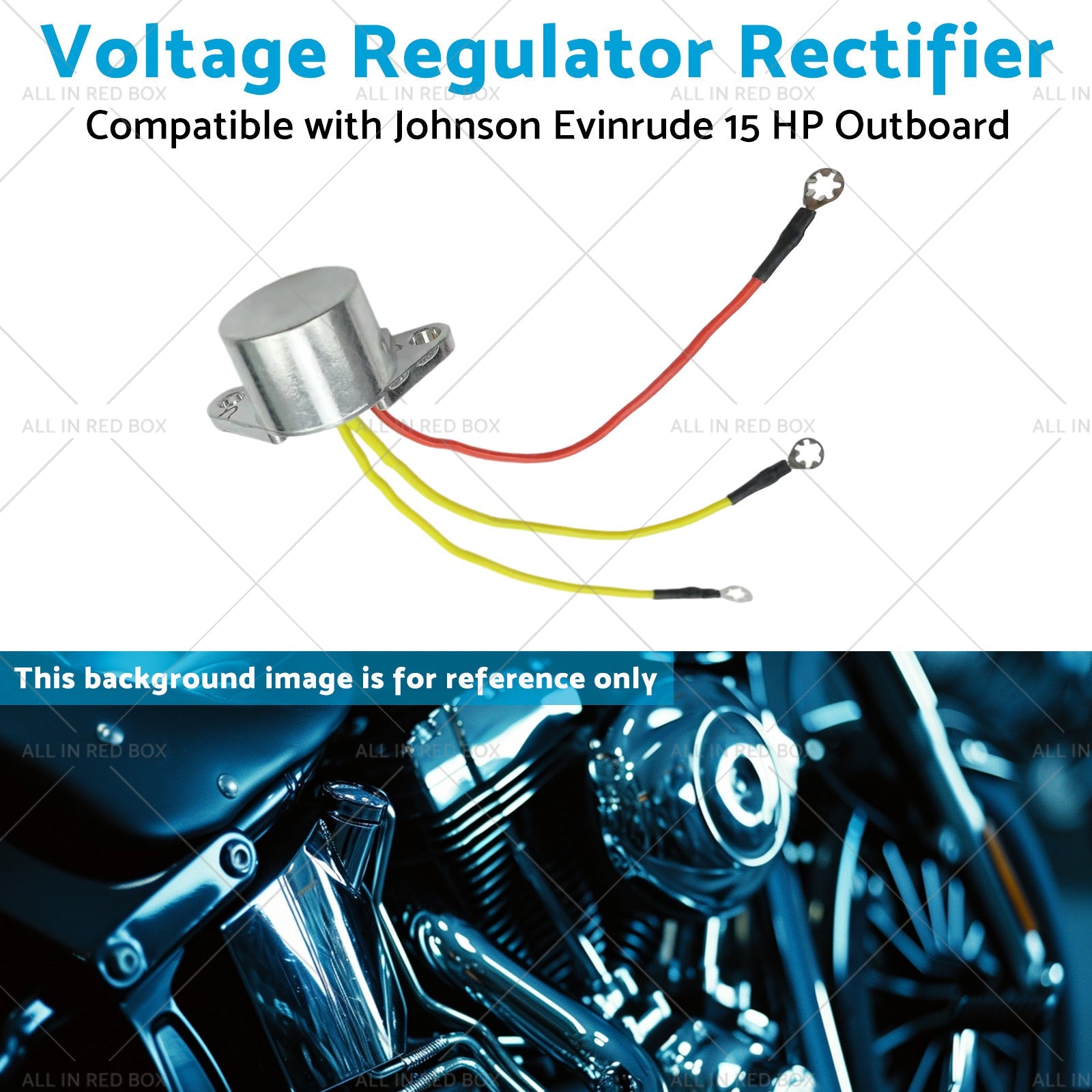 Voltage Regulator Rectifier 3 Wire Suitable for Johnson Evinrude 15 HP Outboard-3