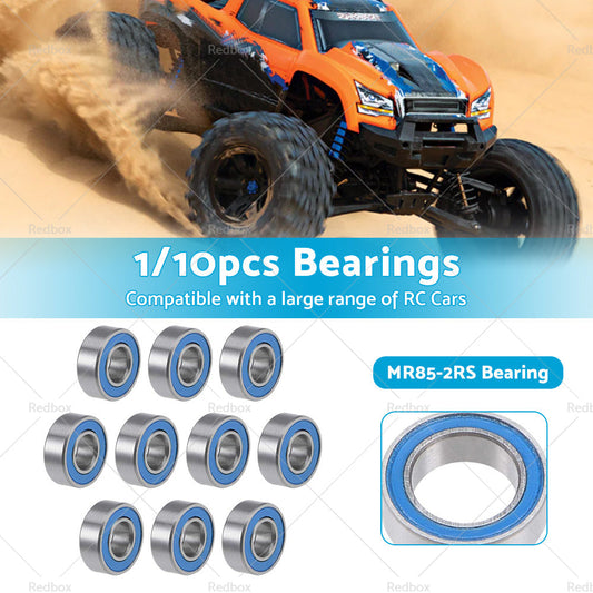 1/10x 5x8x2. 5mm Bearings PTFE Rubber Seals RC 2728 4606 5114 1213 B020 MR85-2RS-1
